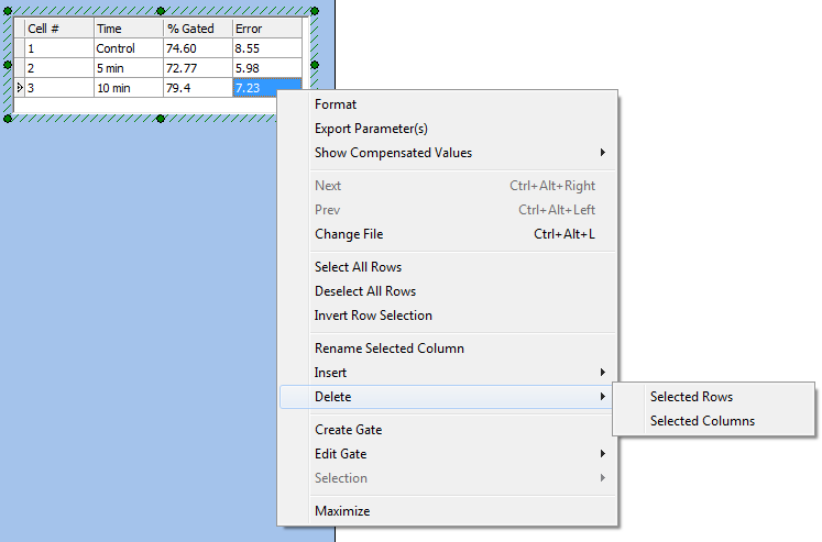 图 11.10  Custom Data -- Delete Rows or Columns (自定义数据 -- 删除行或列)